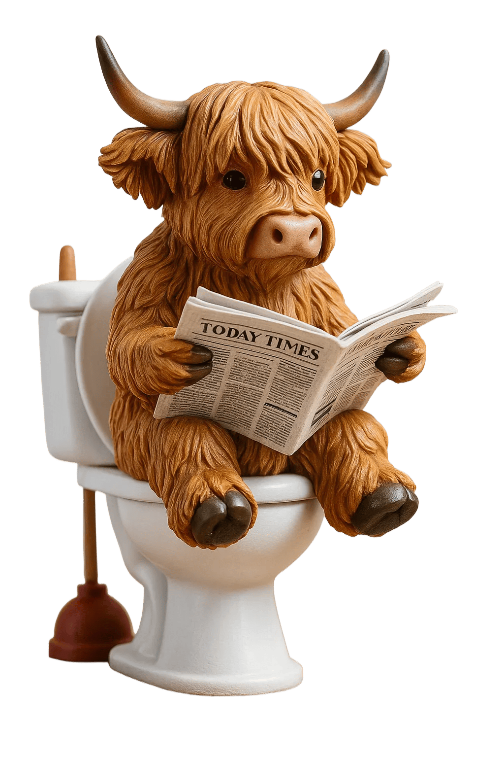 🐮Highland Kalyender 2025🎄✨ - 3D Håndlavet Highland Cow Dukke (24 stk.)