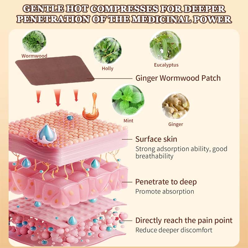 🔥NYHED 2025 🔥Moxibustion-plester med malurt (Artemisia) til led