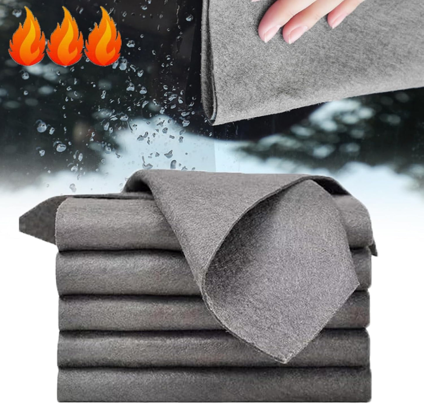 Stregfri mikrofiberklud - ultraabsorberende 11,8» × 11,8« fnugfri rengøringsmidde