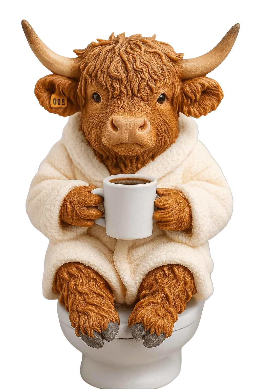 🐮Highland Kalyender 2025🎄✨ - 3D Håndlavet Highland Cow Dukke (24 stk.)