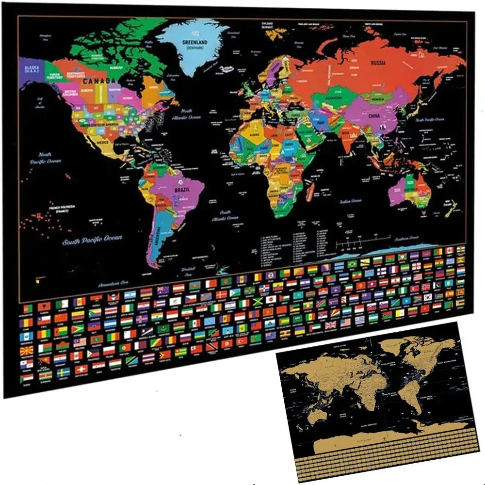 🌍Verdenskort med skrabekort