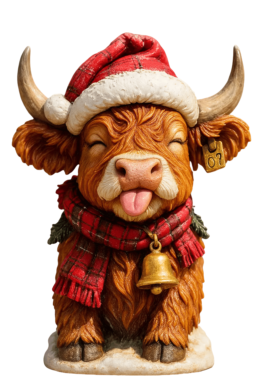 🐮Highland Kalyender 2025🎄✨ - 3D Håndlavet Highland Cow Dukke (24 stk.)