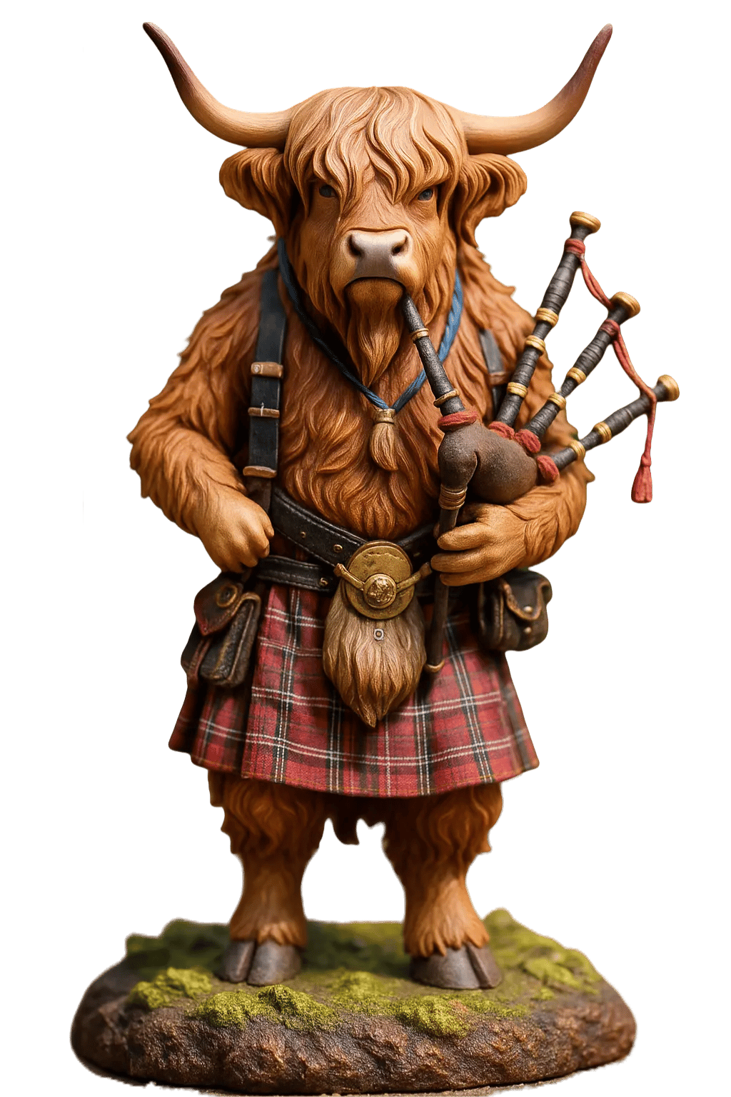 🐮Highland Kalyender 2025🎄✨ - 3D Håndlavet Highland Cow Dukke (24 stk.)