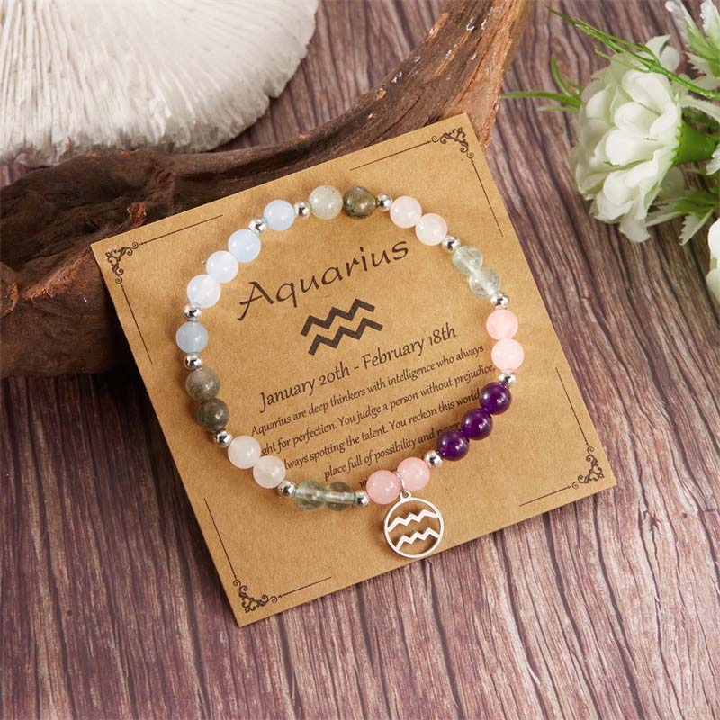 Zodiac Gemstone Bracelet