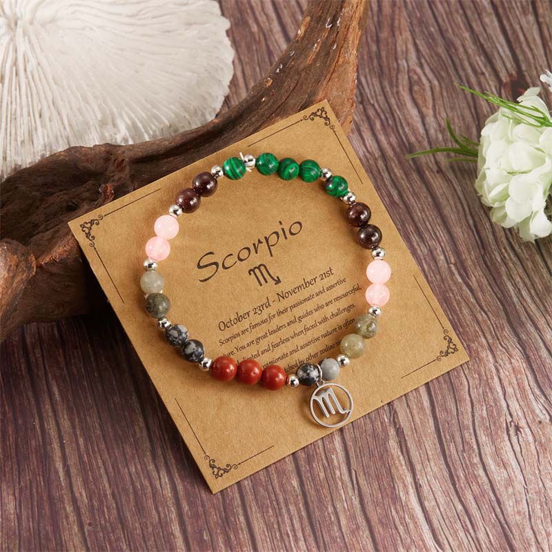 Zodiac Gemstone Bracelet
