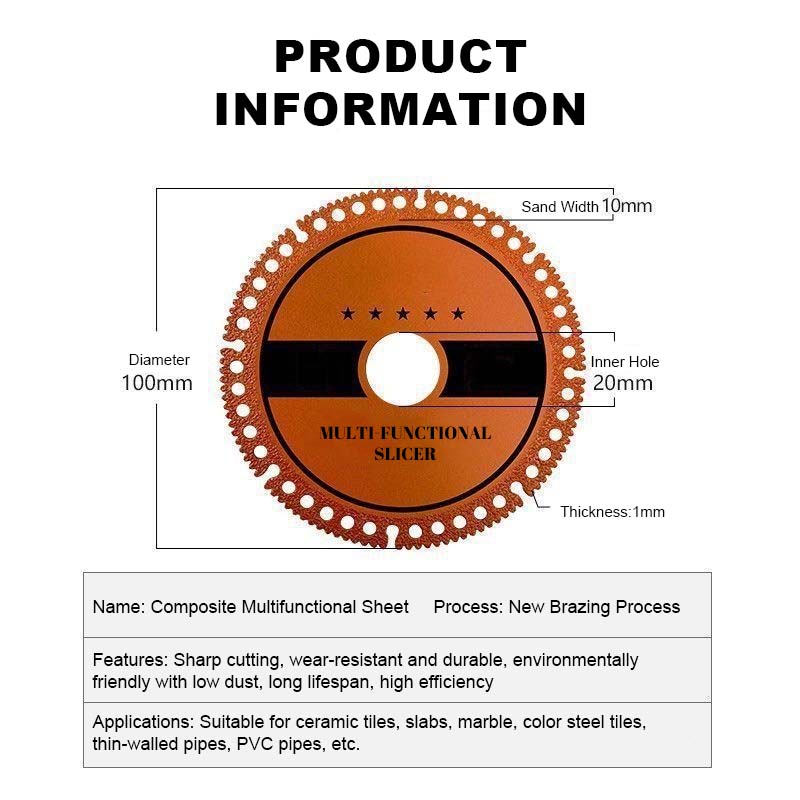 Multifunctional Composite Diamond Saw Blade