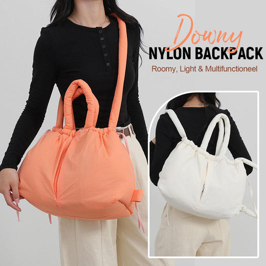 Down Bag Nylon Drawstring Backpack
