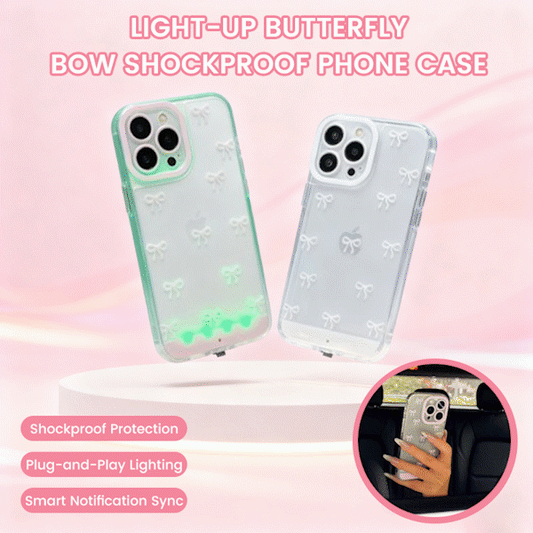 🎀Light-up bow anti-drop phone case
