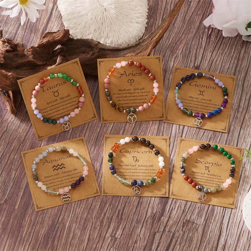 Zodiac Gemstone Bracelet