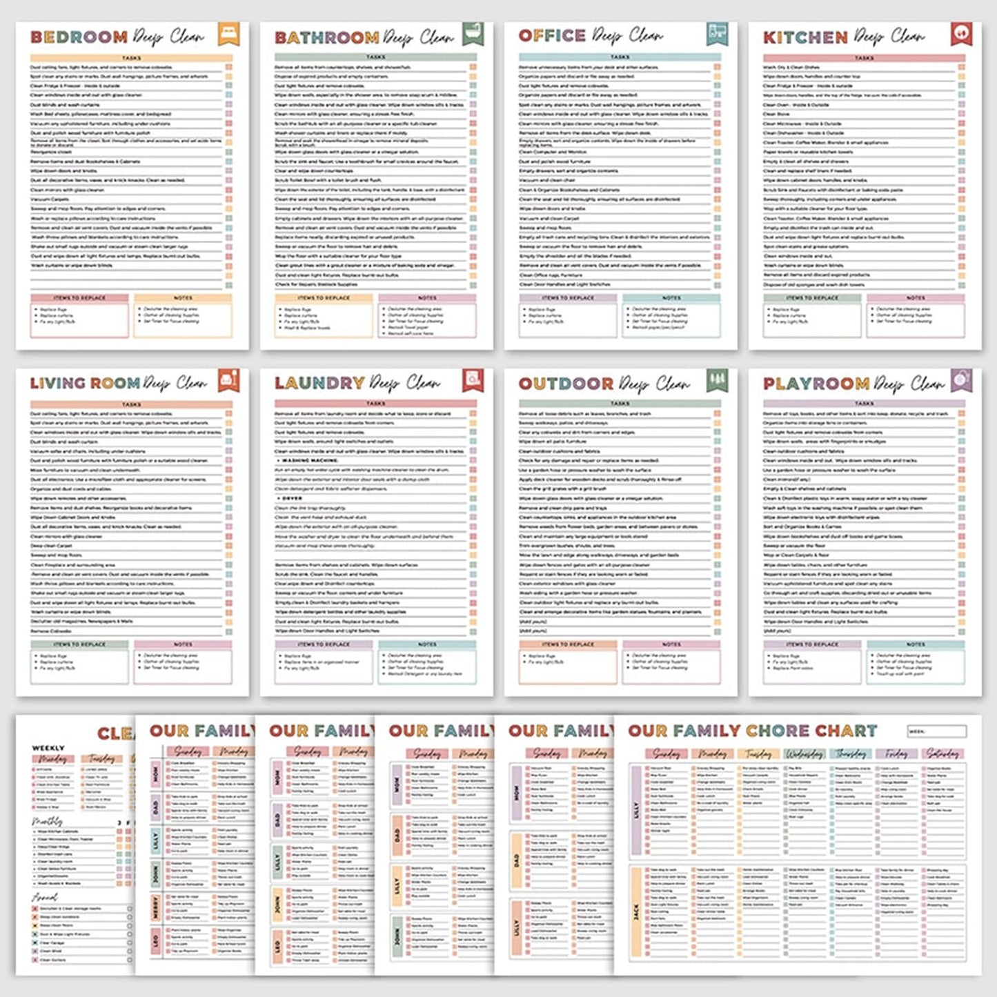 🔥🔥ADHD toolbox for cleaning and tidying up — Household planne