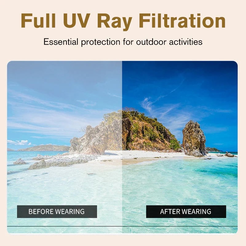 👓Folding reading glasses with blue light filter and cas