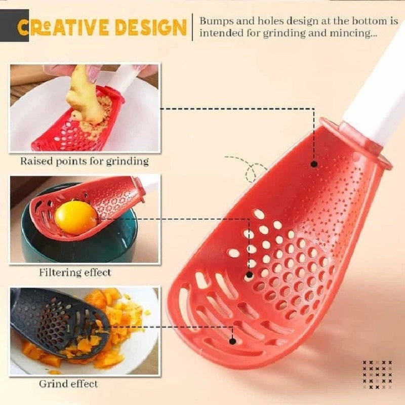 Multifunctional kitchen spoon