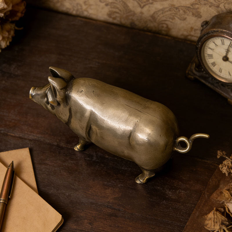 🐖 [Victorian Whimsy] 1880 Vintage Style Pig Tape Measure 📏✨