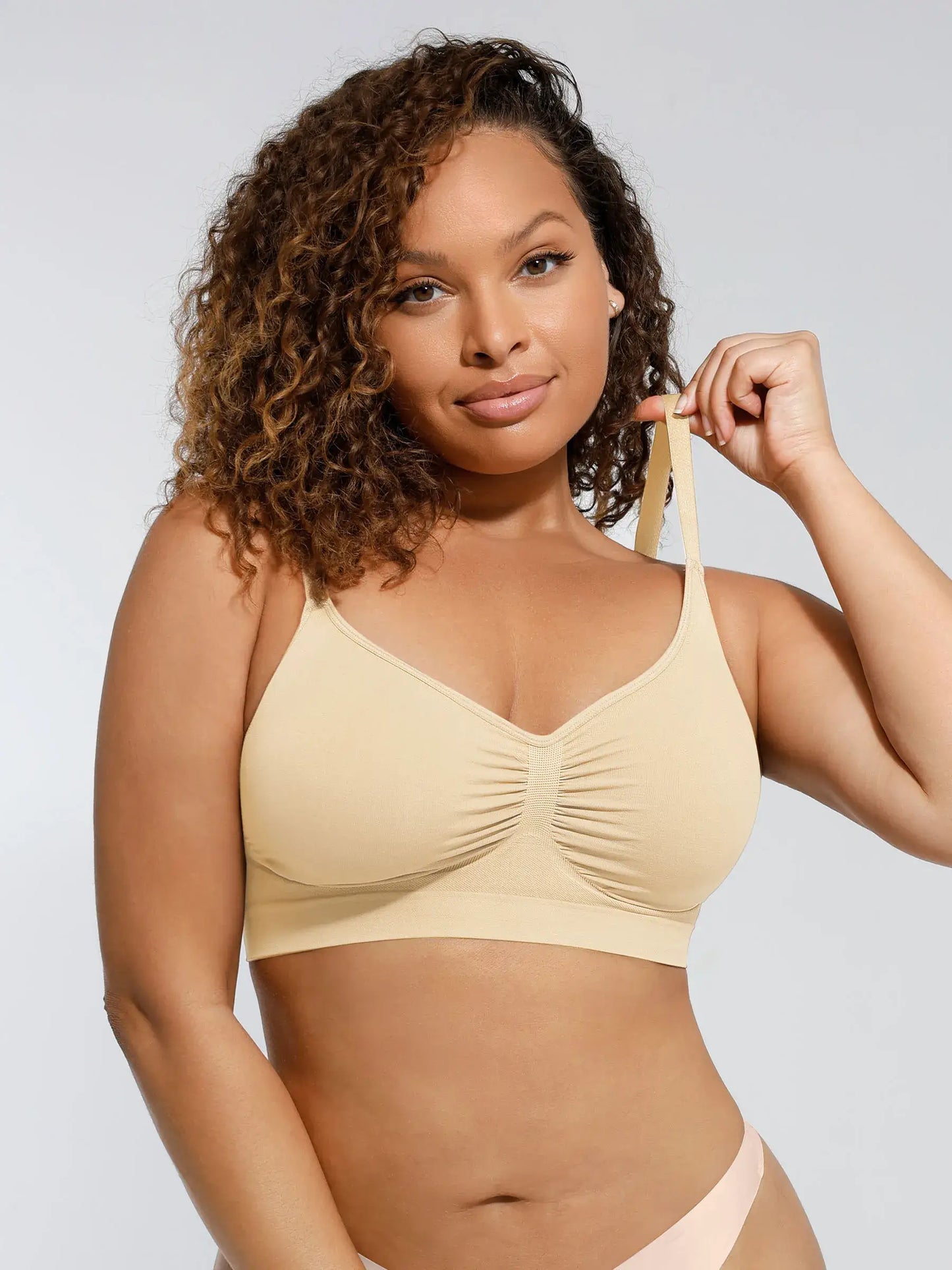 Feelingirl Seamless No Underwire Full Coverage Bra