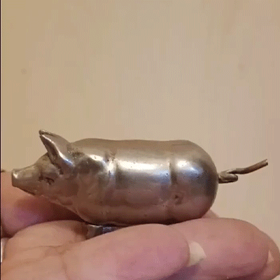 🐖 [Victorian Whimsy] 1880 Vintage Style Pig Tape Measure 📏✨