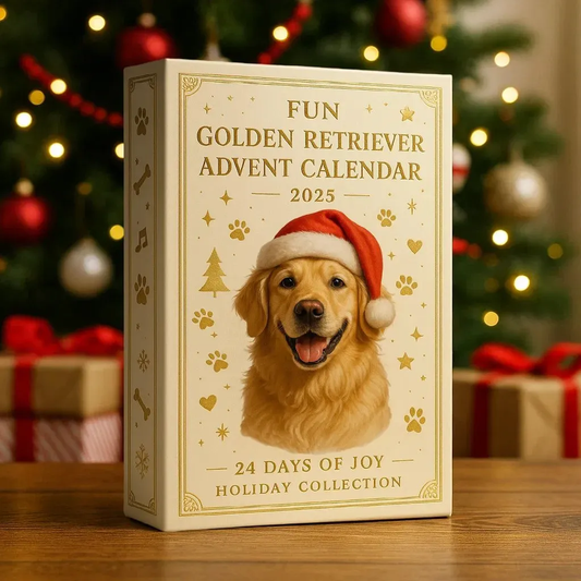 Sjov Golden Retriever Adventskalender 2025