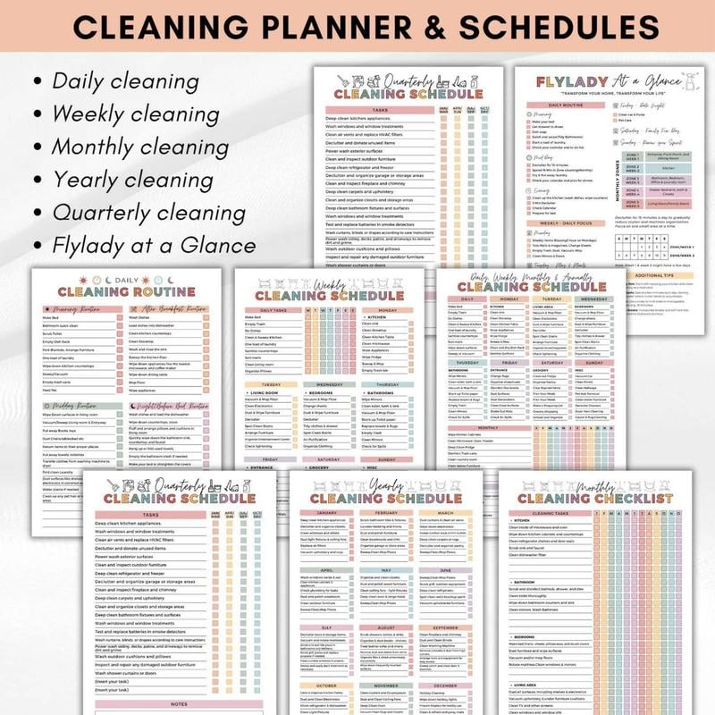 🔥🔥ADHD toolbox for cleaning and tidying up — Household planne