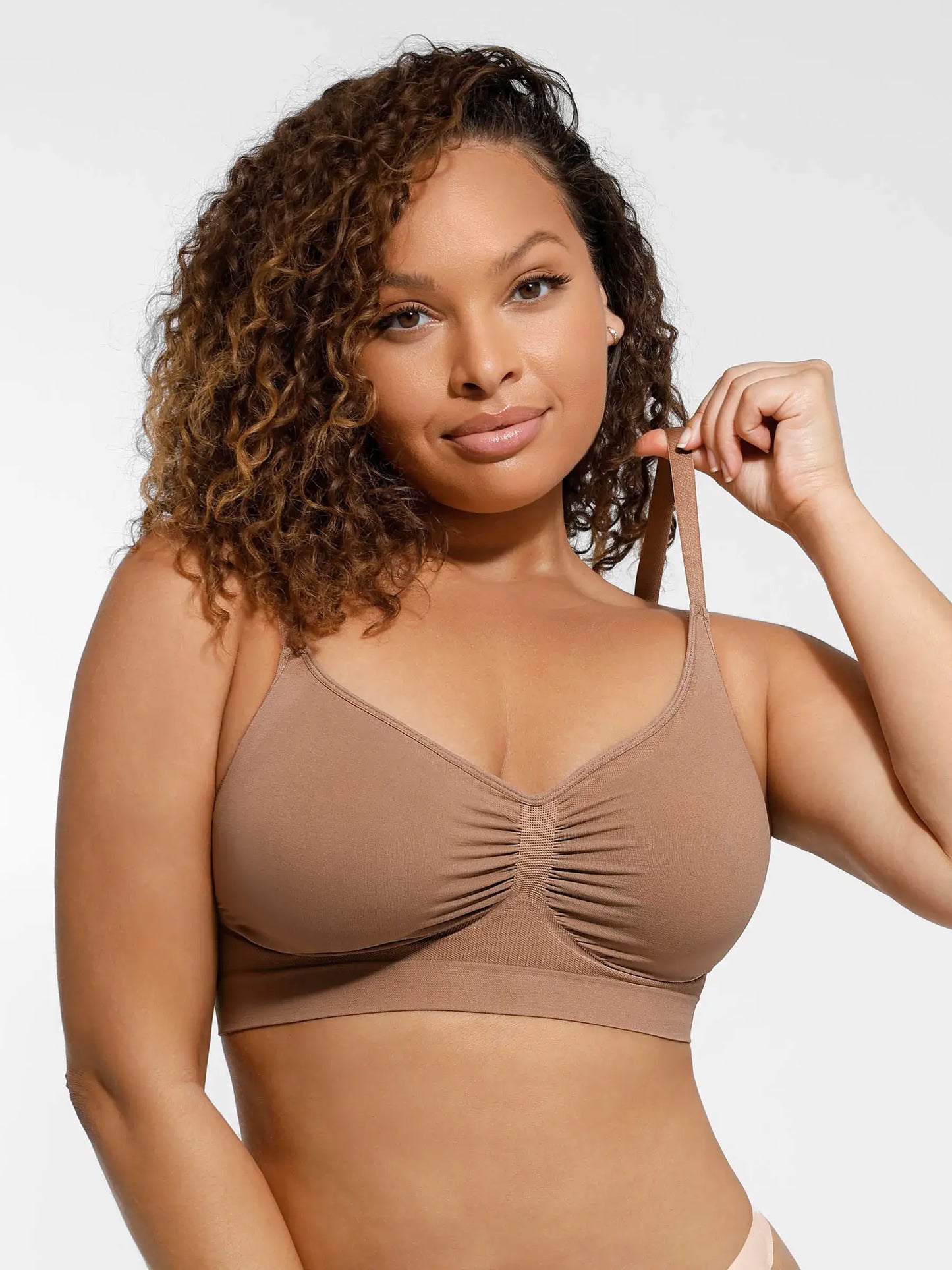 Feelingirl Seamless No Underwire Full Coverage Bra