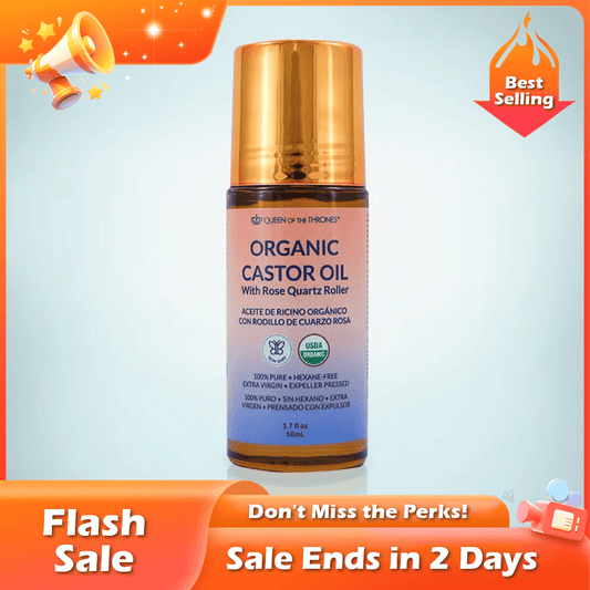 🏆Flash Sale⚡ 50K+ SOLGT! Nesten borte-💥⏰Organisk gyllen ricinusolje Roll-On med rosenkvar