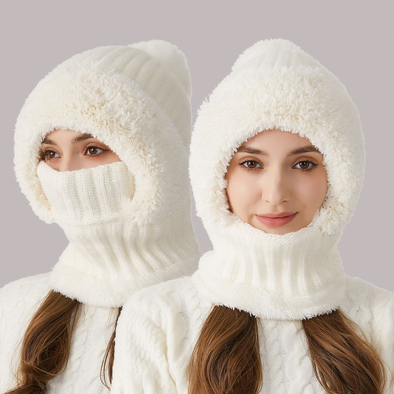 ❄️ 3-in-1 Thick Plush Winter Hat🧣