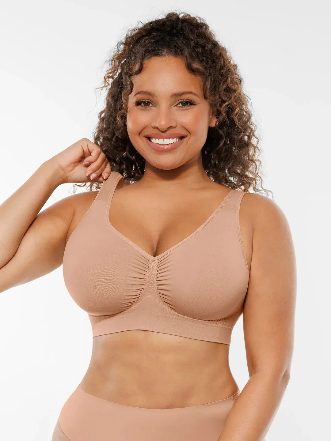 Feelingirl Seamless No Underwire Full Coverage Bra