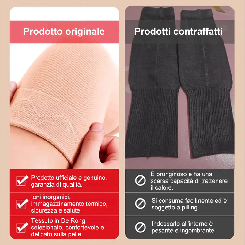 Comfortable, thermally elastic long knee pads