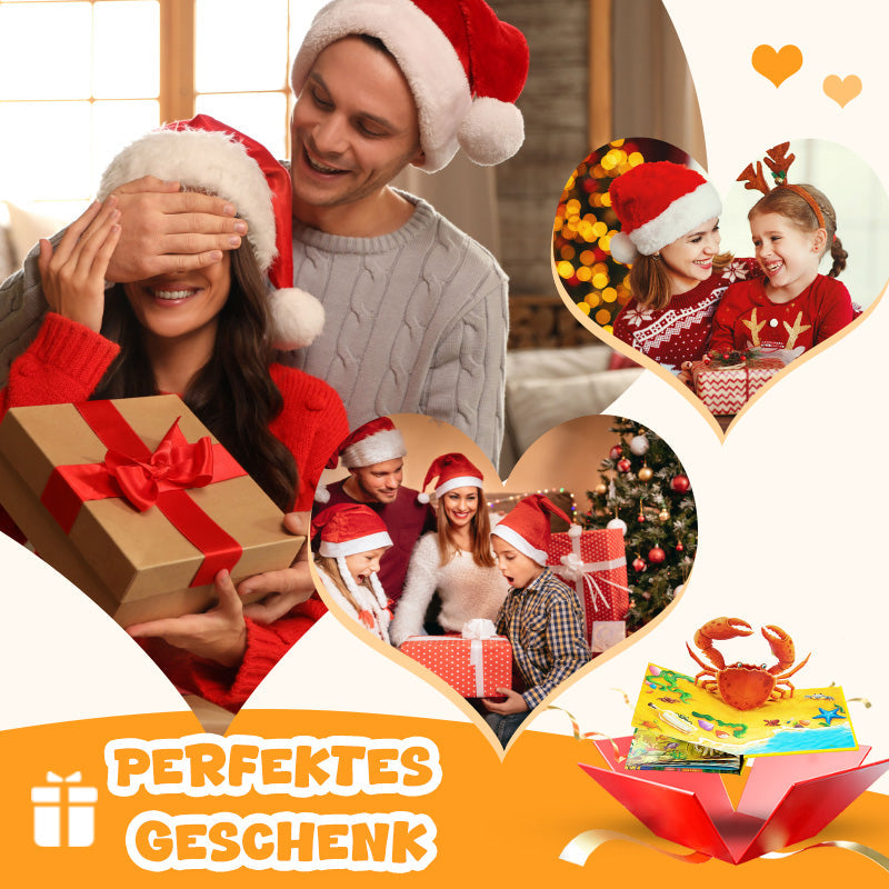 Pop-up book with animal motifs for children