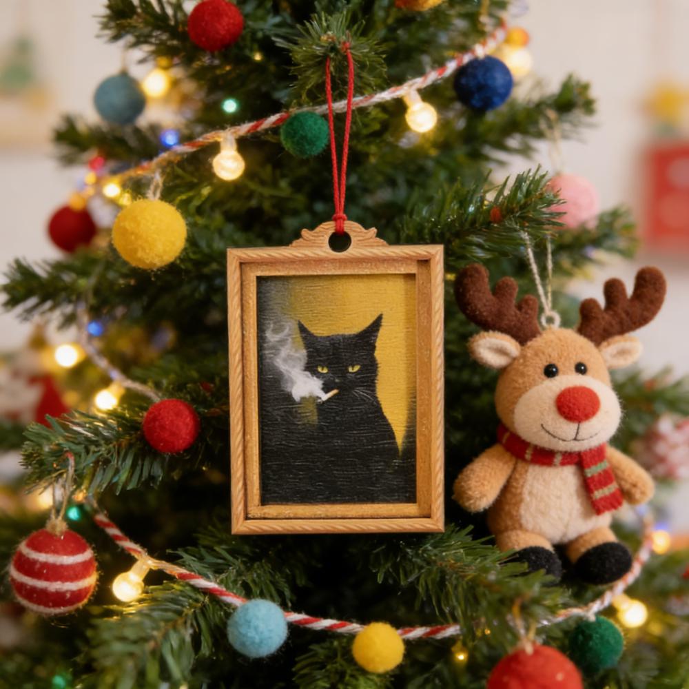 Quirky Framed Holiday Ornaments