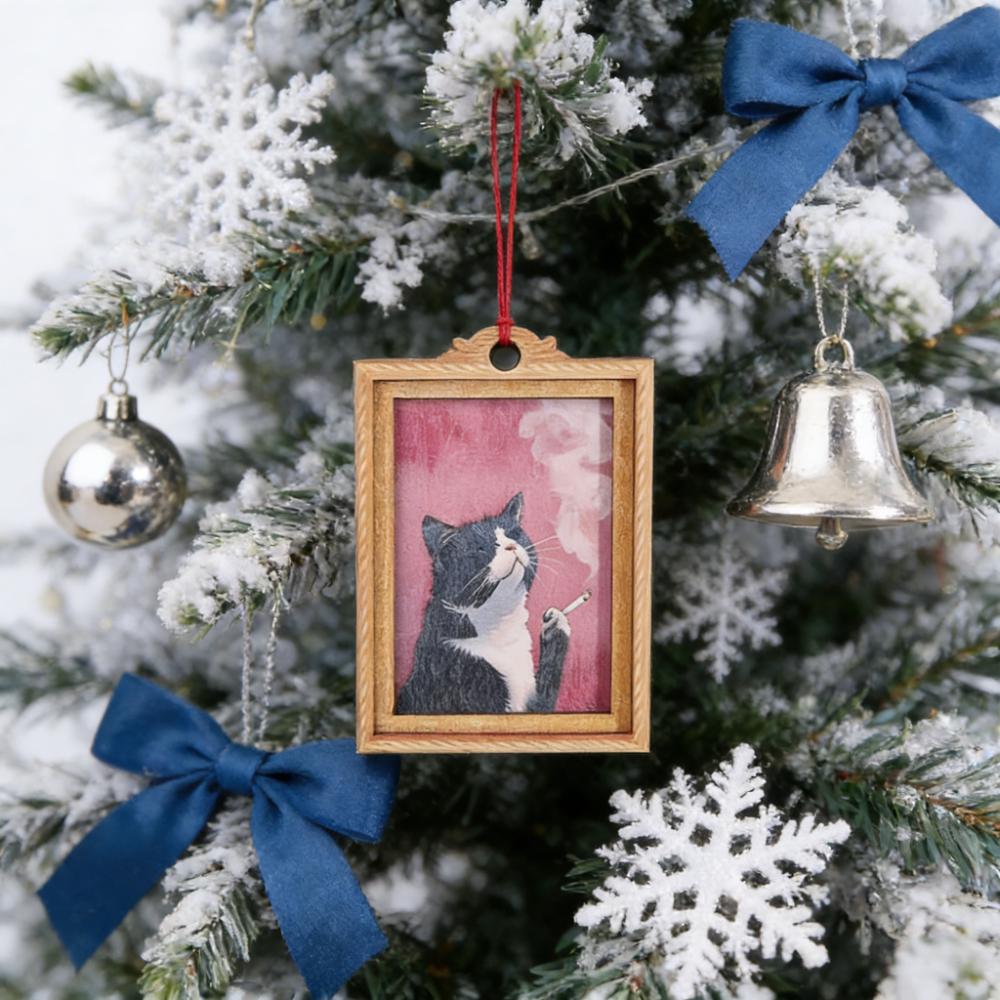 Quirky Framed Holiday Ornaments
