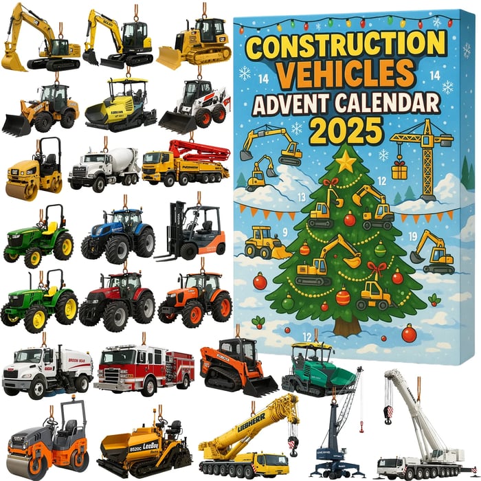 🚜Adventskalender for entreprenørmaskiner 2025