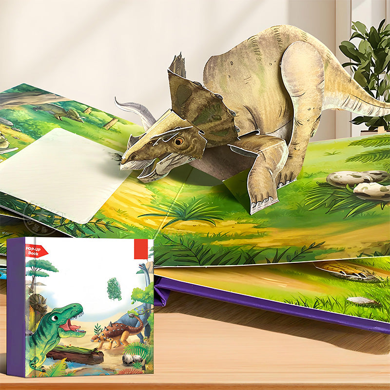 Pop-up book with animal motifs for children