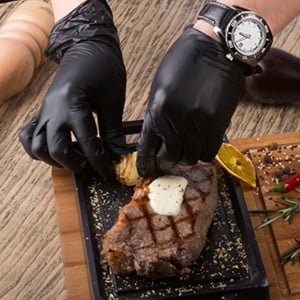 100/50PCS Black Nitrile Disposable Glove