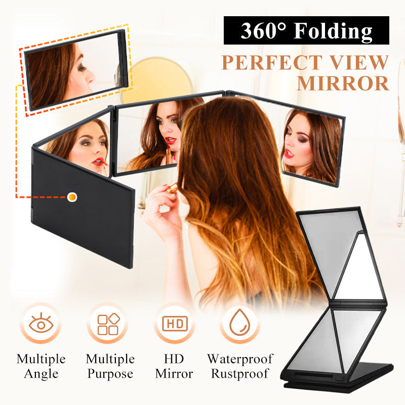 🔥360° Folding Self Haircut & Makeup Mirror